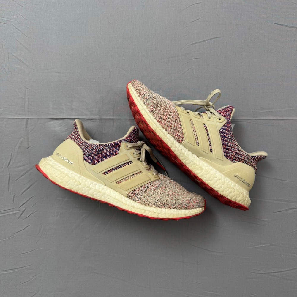 Adidas Ultraboost 4.0 Raw White Carbon MultiColor F36122 Woman 8.5 Running Shoes